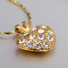 Vintage Love 18k gold plated necklaces crystal flower love patek fine jewelry237 ELY