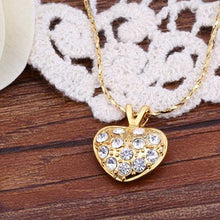 Vintage Love 18k gold plated necklaces crystal flower love patek fine jewelry237 ELY