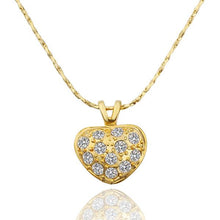 Vintage Love 18k gold plated necklaces crystal flower love patek fine jewelry237 ELY