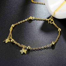 Vintage Love silver anklets Hanging Butterfly leg bracelet fine jewelry HBA 12 ELY