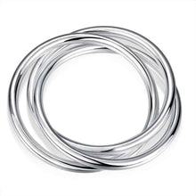 Vintage Love silver bangles Two Circles women pulseras Personalized HBB 3 ELY