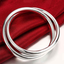 Vintage Love silver bangles Two Circles women pulseras Personalized HBB 3 ELY