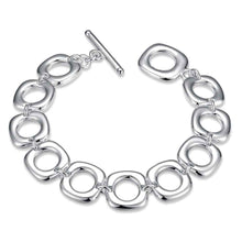 Vintage Love silver bracelets bangles Twiested Double Circle one direction collier plastron HBH 24 ELY