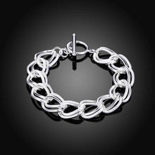 Vintage Love silver bracelets bangles Twiested Double Circle one direction collier plastron HBH 24 ELY