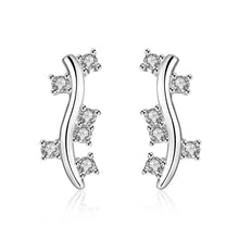 Vintage Love silver earrings flower stud brincos bijoux 191 ELY
