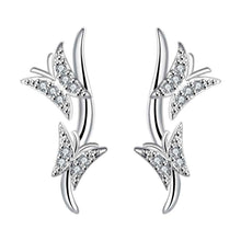 Vintage Love silver earrings flower stud brincos bijoux 191 ELY