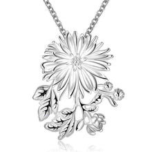 Vintage Love silver necklaces Double flowers add beads gargantilha margarida116 ELY