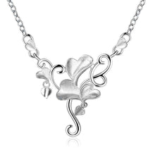 Vintage Love silver necklaces Double flowers add beads gargantilha margarida116 ELY