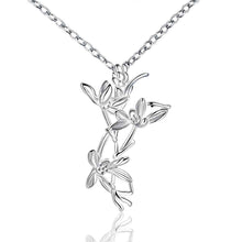 Vintage Love silver necklaces Double flowers add beads gargantilha margarida116 ELY