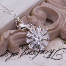 Vintage Love silver necklaces Rose Flower Pendant collares horloge171 ELY
