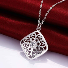 Vintage Love silver plated necklace men Centre Flowers maxi necklace men jewelry126 ELY