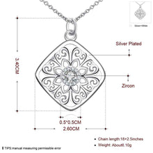 Vintage Love silver plated necklace men Centre Flowers maxi necklace men jewelry126 ELY