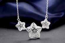 Vintage Love silver statement necklace String Star collares accessories357 ELY