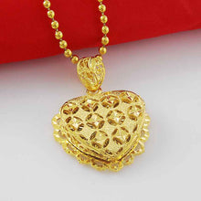 24k gold plated choker necklace heart exo collier femme joias265 ELY