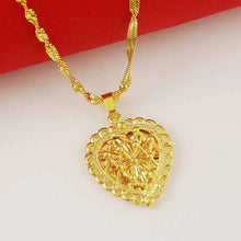24k gold plated choker necklace heart exo collier femme joias265 ELY