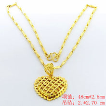 24k gold plated choker necklace heart exo collier femme joias265 ELY