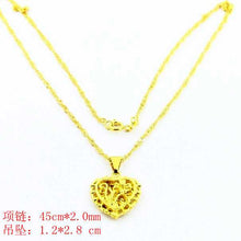 24k gold plated choker necklace heart exo collier femme joias265 ELY