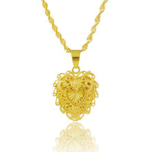 24k gold plated choker necklace heart exo collier femme joias265 ELY