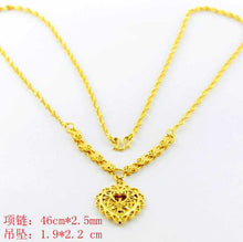 24k gold plated choker necklace heart exo collier femme joias265 ELY