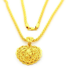 24k gold plated choker necklace heart exo collier femme joias265 ELY