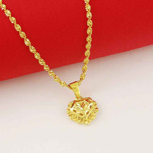 24k gold plated choker necklace heart exo collier femme joias265 ELY