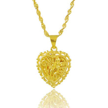 24k gold plated choker necklace heart exo collier femme joias265 ELY