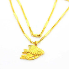 24k gold plated pendant necklace hello kitty collier Hand Madeball267 ELY