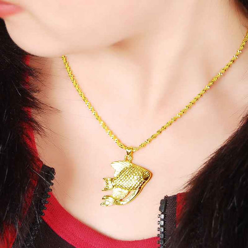 24k gold plated pendant necklace hello kitty collier Hand Madeball267 ELY