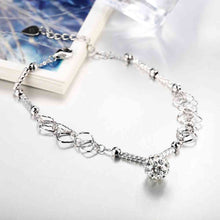 925 silver jewelry pulseras Hanging bead bracelete bijoux women STVH 6 ELY