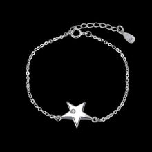 925 silver jewelry pulseras five-pointed star pulseiras diy STVH 68 ELY