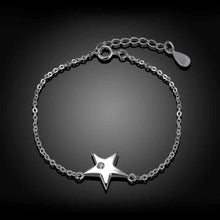 925 silver jewelry pulseras five-pointed star pulseiras diy STVH 68 ELY
