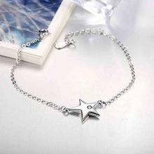 925 silver jewelry pulseras five-pointed star pulseiras diy STVH 68 ELY