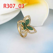 acessorios para mulher Engagement rings butterfly green aliancas bijoux femme215 ELY