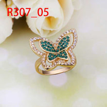 acessorios para mulher Engagement rings butterfly green aliancas bijoux femme215 ELY