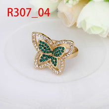 acessorios para mulher Engagement rings butterfly green aliancas bijoux femme215 ELY