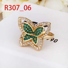 acessorios para mulher Engagement rings butterfly green aliancas bijoux femme215 ELY