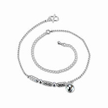 silver anklets Hollow rectangle bracelet on ankle bijoux HBA 18 ELY