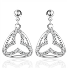 silver earrings Inlaid Stone stud kupe sport 197 ELY