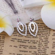 silver earrings Inlaid Stone stud kupe sport 197 ELY