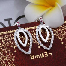 silver earrings Inlaid Stone stud kupe sport 197 ELY