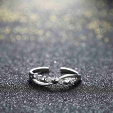 aliexpress 925 Sterling Silver wedding ring Cross-opening anillos bear horloge29 ELY