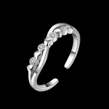 aliexpress 925 Sterling Silver wedding ring Cross-opening anillos bear horloge29 ELY