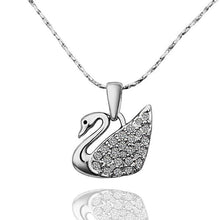 aliexpress 18K Gold Plating necklaces white swan colares bijoux 61 ELY