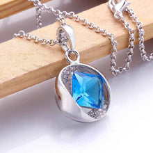 aliexpress 18K Gold Plating pendant circle sapphire jewelry tenis masculino horloge ELY