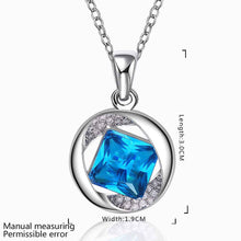aliexpress 18K Gold Plating pendant circle sapphire jewelry tenis masculino horloge ELY