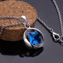 aliexpress 18K Gold Plating pendant circle sapphire jewelry tenis masculino horloge ELY