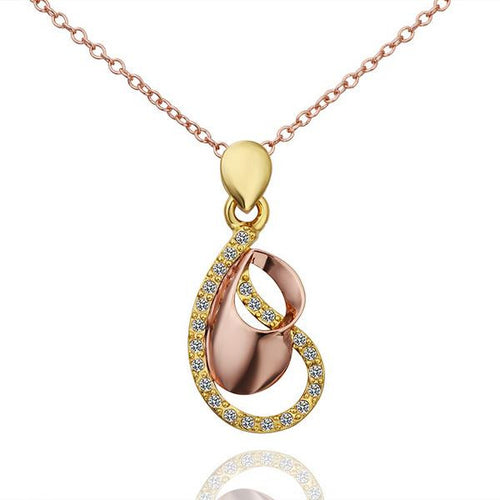 aliexpress 18K Gold Plated pendants love beads vintage necklace collier plastron 59 ELY