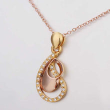 aliexpress 18K Gold Plated pendants love beads vintage necklace collier plastron 59 ELY
