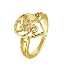 aliexpress 18K Gold Plated ring insets love anel Hand Madeball2 3 ELY