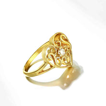 aliexpress 18K Gold Plated ring insets love anel Hand Madeball2 3 ELY